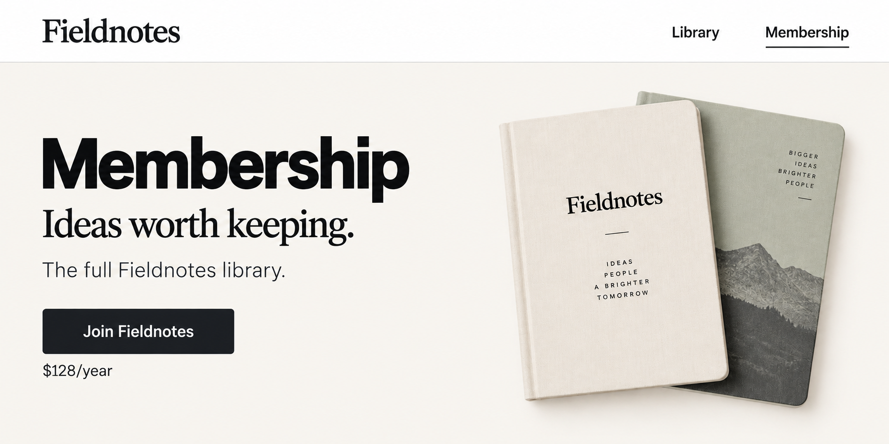 Fieldnotes membership page